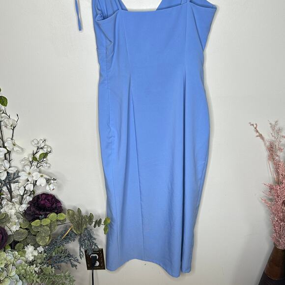 CAMILA COELHO Aaliyah Midi Dress Periwinkle Blue Sz M {TT14} - Picture 8 of 10
